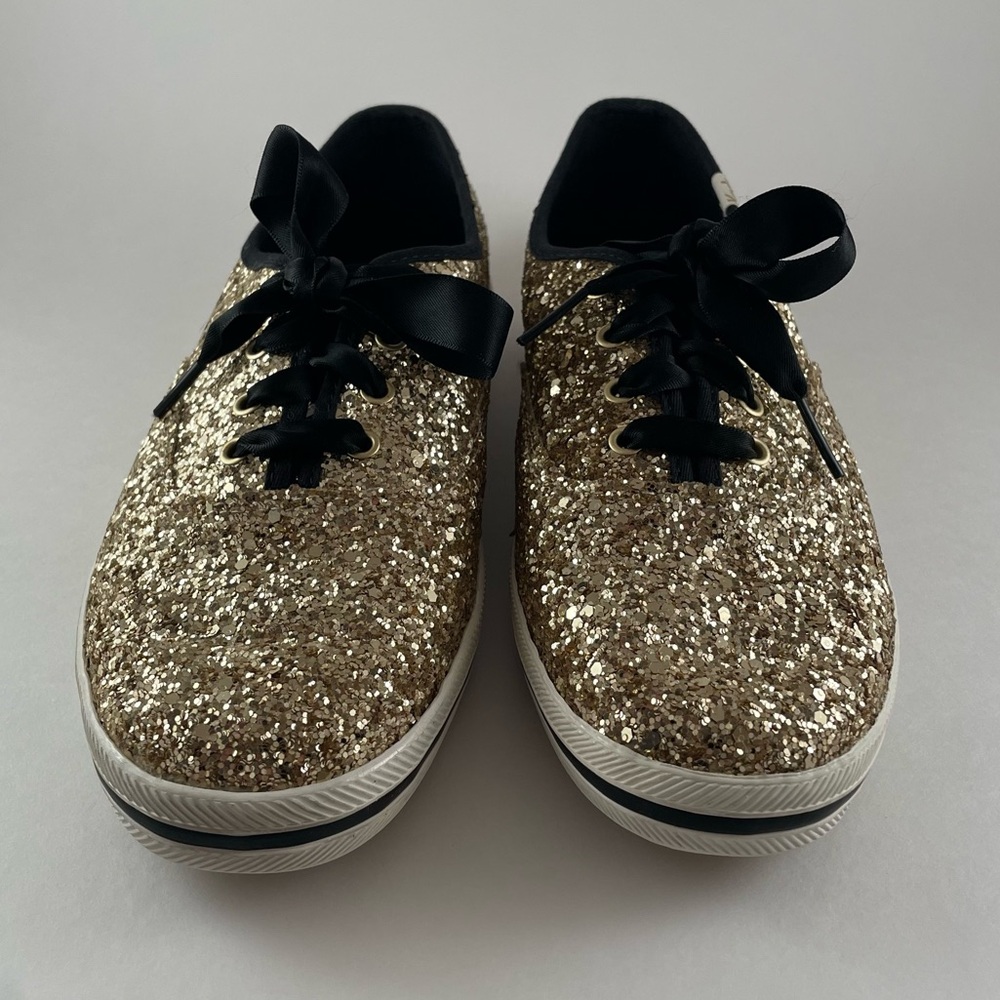Women’s Keds x Kate Spade Champion Sneakers Gold Size 8.5 - Picture 2 of 12